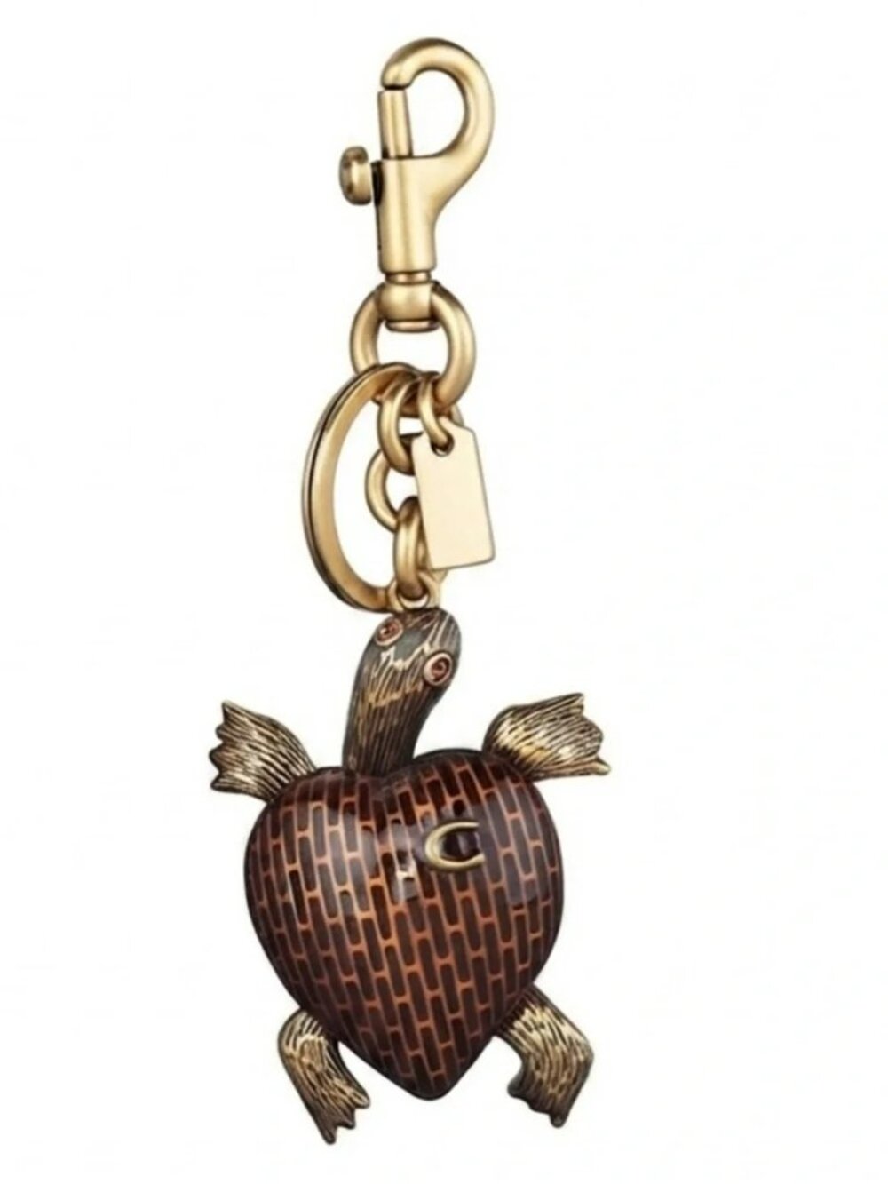 NEW! GOLD PLATED TURTLE "Luxury Vibes" BAG CHARM